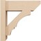 Ekena Millwork 6-in W x 16-in D x 16-in H Balboa Slat Rough Cedar Woodgrain TimberThane Outlooker, Primed Tan OUTUR060X16X16BOA24RCPR - alternate 4